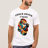 T-shirt Funny Geometric Art, Modern Abstract with attitude (Devant)