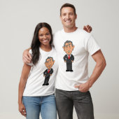 T-shirt Funny George W Bush Political Caricature (Unisexe)