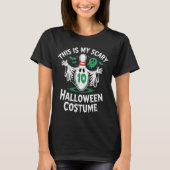 T-shirt Funny Ghost Bowling League Team Halloween Humor Te (Devant)
