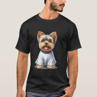 T-shirt Funny Ghost Yorkshire Terrier Amoureux des chiens 