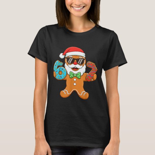T-shirt Funny Gingerbread Six Seven 67 Christmas Ice Cream (Devant)