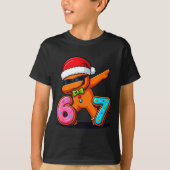 T-shirt Funny Gingerbread Six Seven 67 Ice Cream Drip Chri (Devant)