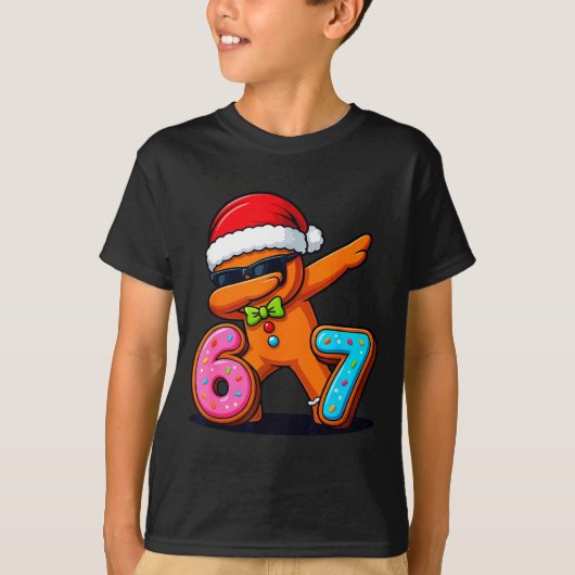 T-shirt Funny Gingerbread Six Seven 67 Ice Cream Drip Chri (Devant)