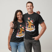 T-shirt Funny Gingerbread Volleyball Player Christmas  (Unisexe)