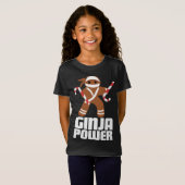 T-Shirt Funny Ginja Power Cute Noël Cookie Gingerbrea (Devant entier)