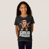 T-Shirt Funny Ginja Power Cute Noël Cookie Gingerbrea (Devant entier)