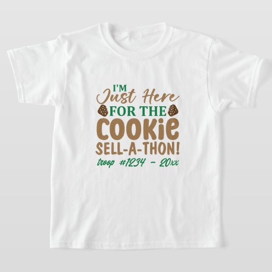 T-shirt Funny Girl Scout Cookie Sell-A-Thon Custom (Poser)