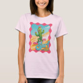 T-shirt Funny girly surf cactus sud-ouest désert (Devant)