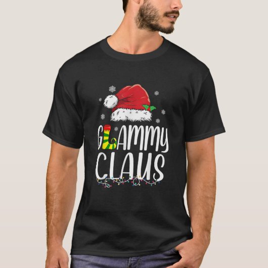 T-shirt Funny Glammy Claus Noël 2023 Noël de famille (Devant)