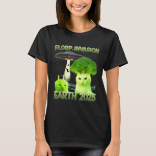 T-shirt Funny Glerp Glorp Funny Alien Chat Mème Vintage