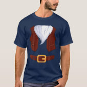 T-shirt Funny Gnome Costume Christmas Waistcoat (Devant)
