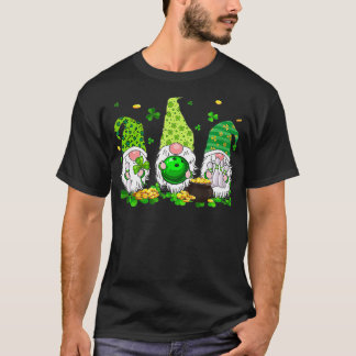 T-shirt Funny Gnomes Bowling Lover St Patrick's Day 