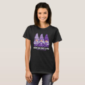 T-shirt Funny Gnomies Lupus Awareness Month Purple Ribbon (Devant entier)