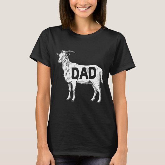 T-shirt Funny Goat Gift Dad Sarcastic Graphic (Devant)