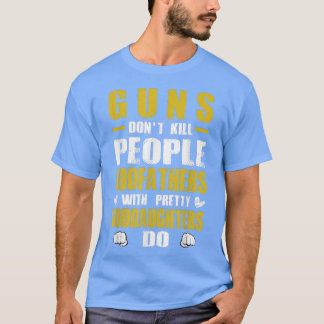 T-shirt Funny Godfather Protect GoddaughterGodfather 