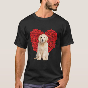 T-shirt Funny Golden Retriever Heart Valentines Day Dog