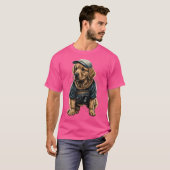 T-shirt Funny Golden Retriever Rap Hip-Hop Rb (Devant entier)