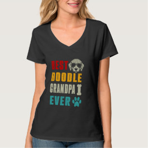 T-shirt Funny Goldendoodle Papa Best Doodle grand-père Jam