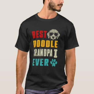T-shirt Funny Goldendoodle Papa Best Doodle grand-père Jam