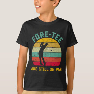 T-shirt Funny Golf 40e Anniversaire Rétro Dét Et Toujours