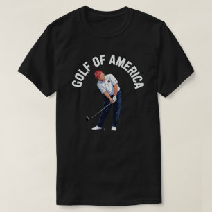 T-Shirt Funny Golf d'Amérique Donald Trump