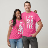T-shirt Funny Golf Lets Par Golf (Unisexe)