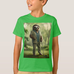 T-shirt Funny Golf Sloth,
