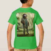 T-shirt Funny Golf Sloth, (Dos)