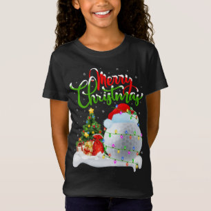 T-Shirt Funny Golf Sports Amoureux Xmas Lighting Golf Chri