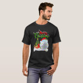 T-shirt Funny Golf Sports Amoureux Xmas Lighting Golf Chri (Devant entier)