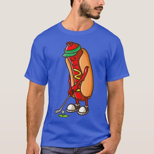 T-shirt Funny Golfing Hot Dog Golf Cadeaux de golf pour ho (Devant)
