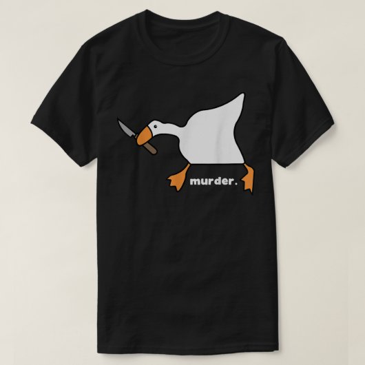 T-shirt Funny Goose Murder  (Design devant)