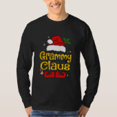 T-shirt Funny Grammy Claus Pyjamas de Noël Père Noël (Devant)