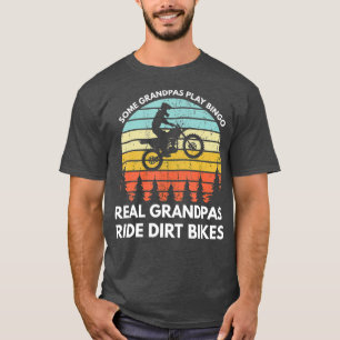 T-shirt Funny Grand-pa Motocross Dirt Vélo Rider Braaap