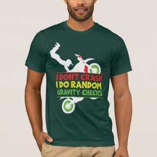 T-shirt Funny Gravity Check Cyclist Shirt | Bold Minimalis