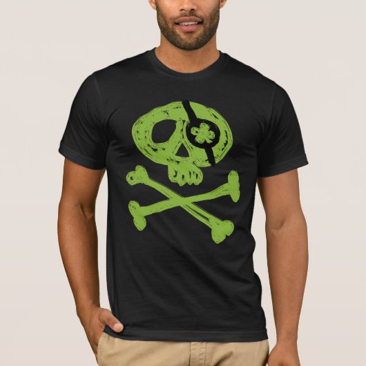 T-shirt Funny Green Pirate (Devant)
