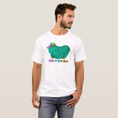 T-shirt Funny Green Ram chinois Nouvel An Zodiac M W Tee (Devant entier)