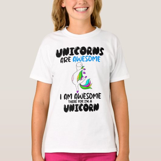 T-shirt FUNNY Green UNICORN Je suis une licorne (Devant)