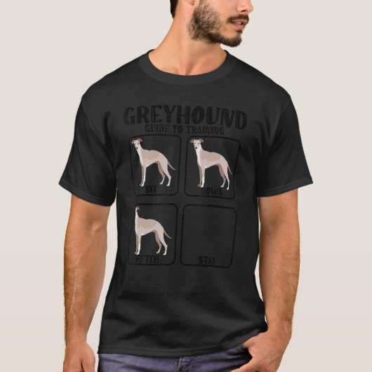 T-shirt Funny greyhound whippet guide d'entraînement pour (Devant)