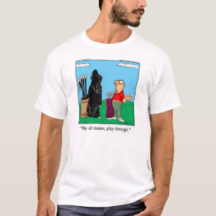 T-shirt Funny Grim Reaper Golf Tee - shirt