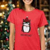 T-shirt Funny Grouchy Chat Catmas Humour Noël