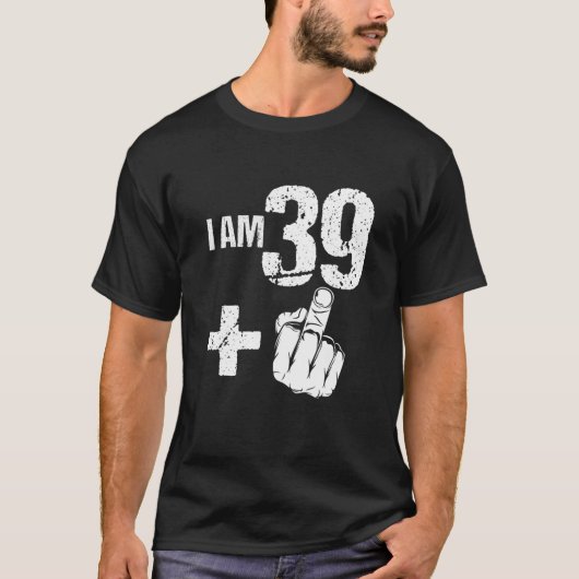 T-shirt Funny Grumpy 80s J'ai 39 ans Plus 1 40e anniversai (Devant)