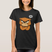 T-shirt Funny Grumpy Bear - No! (Devant)