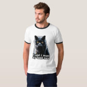 T-shirt Funny grumpy cat meme for cat owners and lovers (Devant entier)