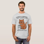 T-shirt Funny Grumpy Cat Sarcastic Graphic Tee (Devant entier)