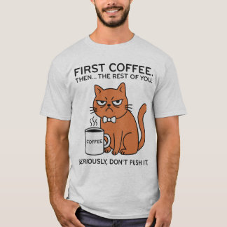 T-shirt Funny Grumpy Cat Sarcastic Graphic Tee