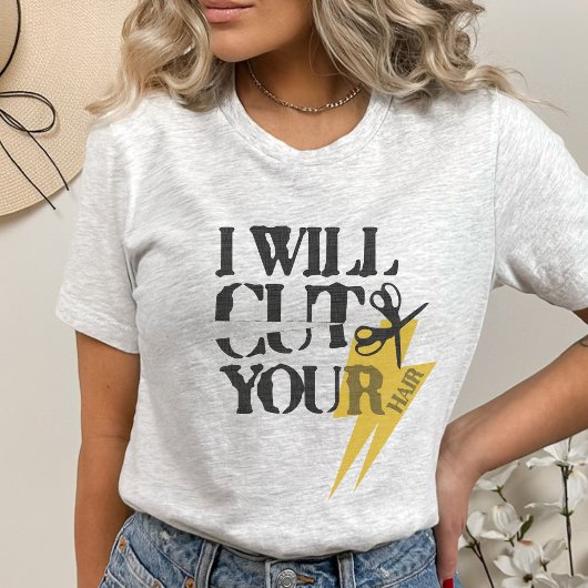 T-shirt Funny Grunge Hair Stylo Coiffeur Phrase