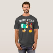 T-shirt Funny guinea pig Happy Pills pet gift (Devant entier)