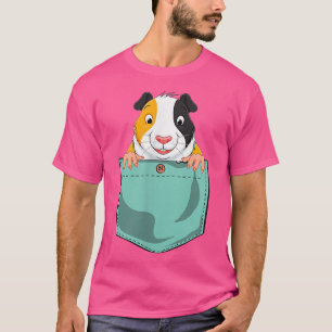 T-shirt Funny Guinea Pig In Pocket For Women Men 1521 