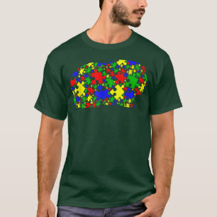 T-shirt Funny Guinea Pig Puzzle Animals Lover Autism Aware